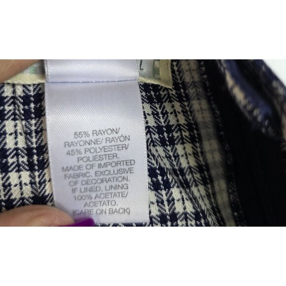 Susan Bristol Vintage Plaid Skirt Size 8 A-Line Classic Preppy Mod Careerchic - Picture 6 of 8